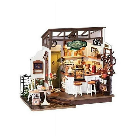 Robotime ROEDG162 250 x 150 x 195 mm Rolife No.17 Cafe Miniature House kit