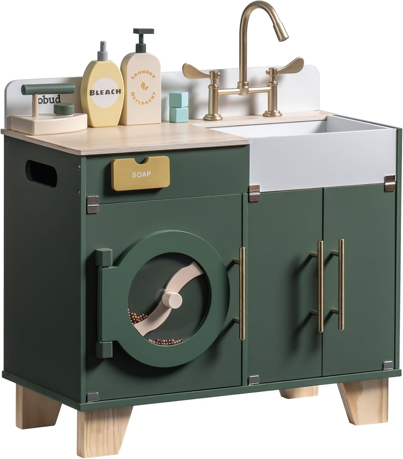 Robotime Toy Washing Machine ROBOTIME Play Kitchen Set- Wooden Toy