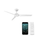 thumbnail image 1 of Roboto 52" Matte White Smart Ceiling Fan with Remote Control, 1 of 10