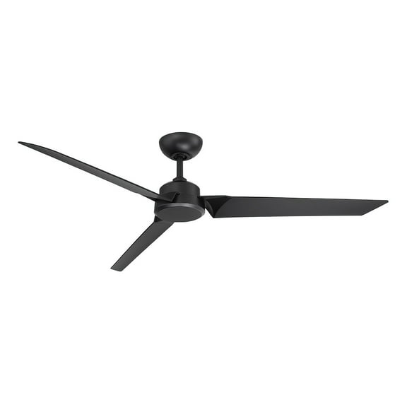 Roboto 62" Matte Black Smart Ceiling Fan with Remote Control