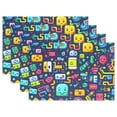 thumbnail image 1 of Robots Aliens 12×18 inch Placemats Heat Resistant Washable Foldable Rectangular Placemats Set Decoration Indoor Outdoor for Kitchen Dining Table 1PC, 1 of 8