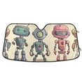 thumbnail image 1 of Robots Car Windshield Sun Shade Reflector Sunshade Foldable for Front Keeps Vehicle Cool, 1 of 8