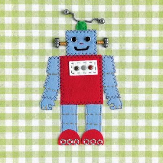 Robots Rule OK Canvas Art - Catherine Colebrook (24 x 24)