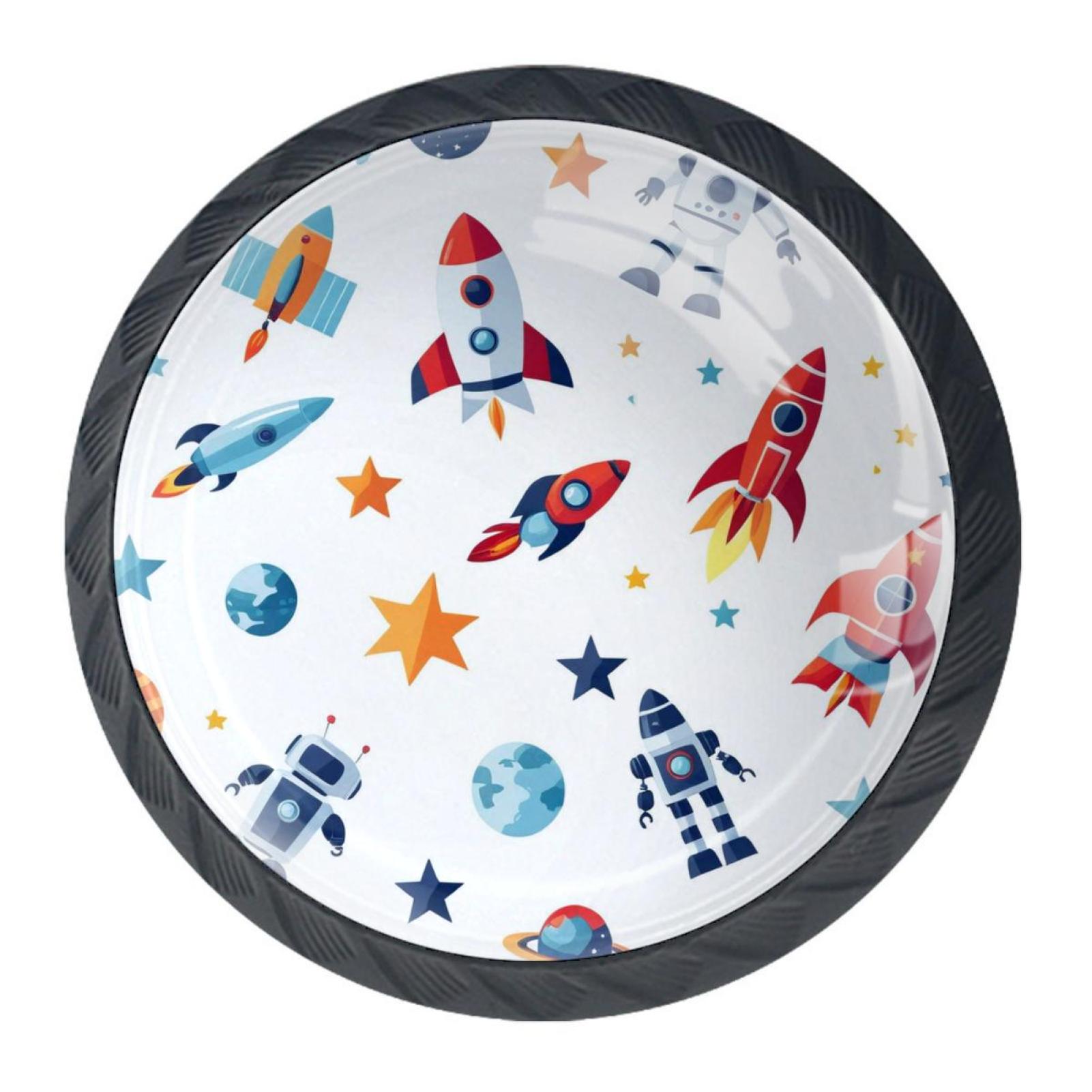 Robots cosmonaut flying knobs,Bedroom door knobs,Kitchen