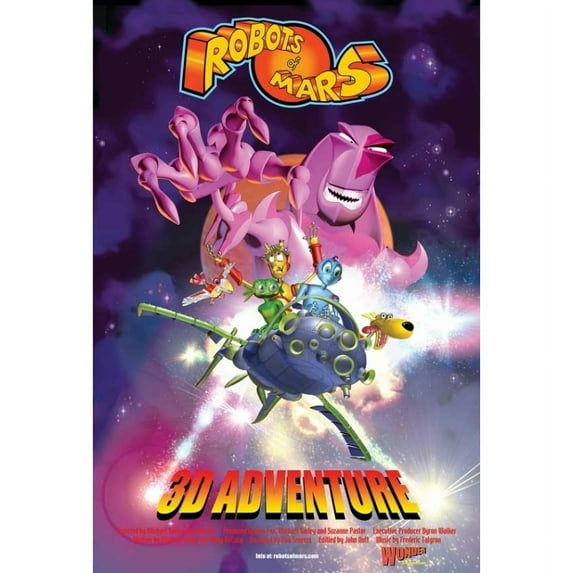 Robots of Mars 3D Adventure Movie Poster (11 x 17)