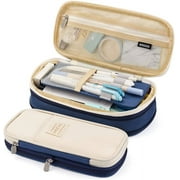 Robotsky Canvas Pencil Cases, Navy Blue