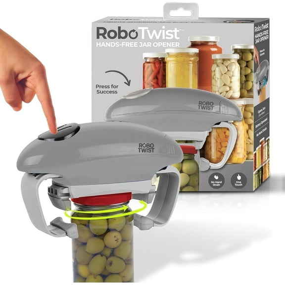 Emson Robotwist Electric Jar Opener for Seniors with Arthritis, Automatic Jar Openers for Seniors with Improved Torque, Electric Easy Jar Lid Opener – Works on All Jar Sizes, As Seen on TV Products