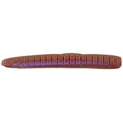 Roboworm Ned Worm Fishing Bait 5 Inch Oxblood Light Red Flake 6/Pack N5-A2AR