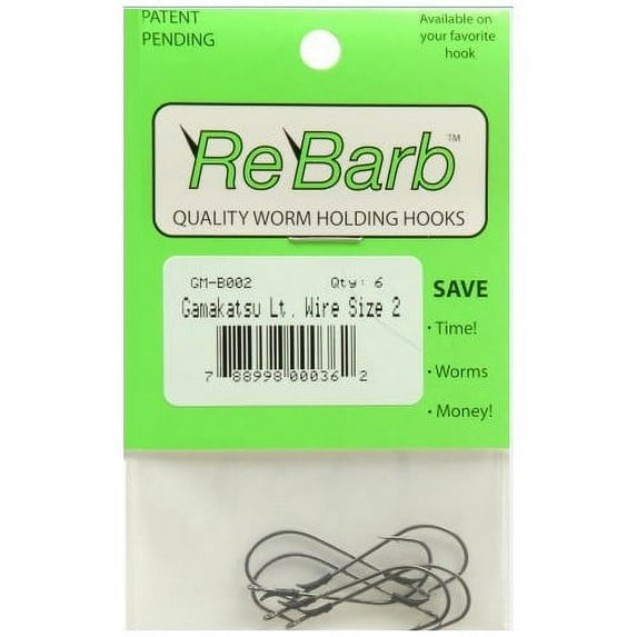 Roboworm Rebarb Hook Light Wire #2