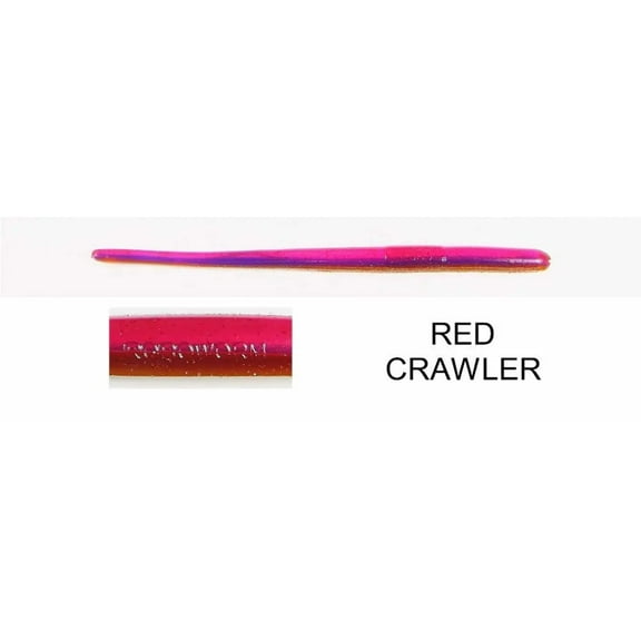 Roboworm Straight Fat 4.5'' Red Crawler 8pk