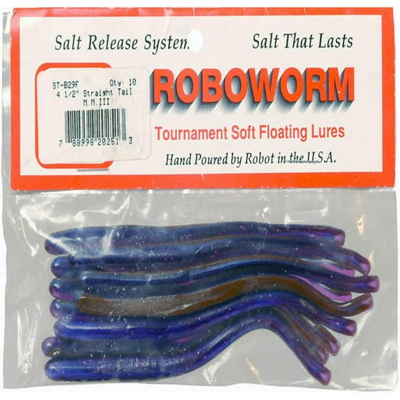 Roboworm Straight Tail 4.5'' M.M. III 10pk