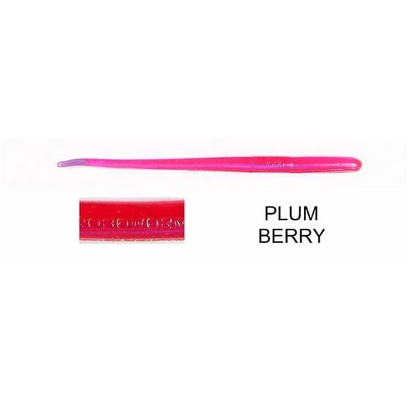 Roboworm Straight Tail 4.5'' Plum Berry 10pk
