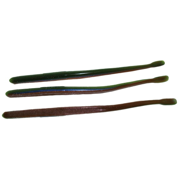 Roboworm Straight Tail 6'' Aaron's Magic Red & Blk 10pk