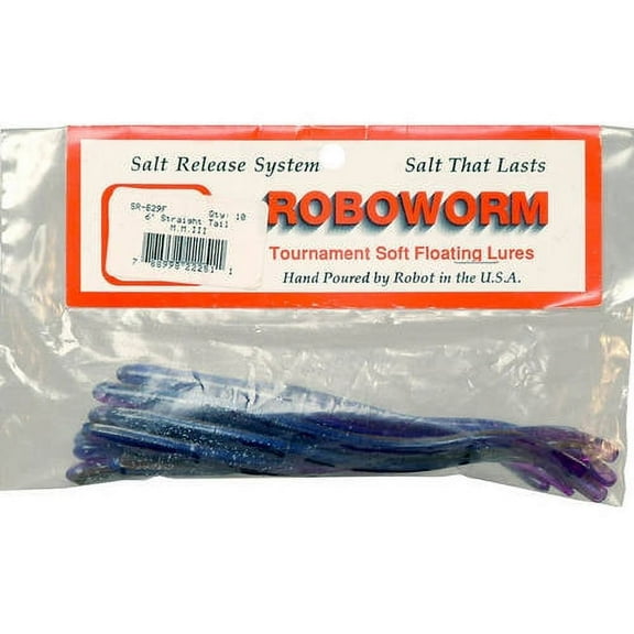 Roboworm Straight Tail 6'' M.M.III 10pk