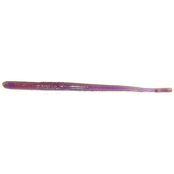 Roboworm Straight Tail Worm 6" Oxblood Light Red Flake, 10/Pack