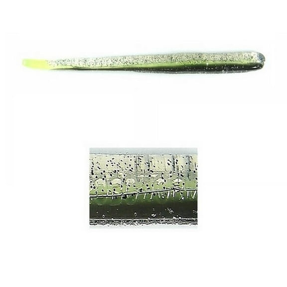 Roboworm Straight Tail Worm4.5'' Salt & Pepper Cht 10pk