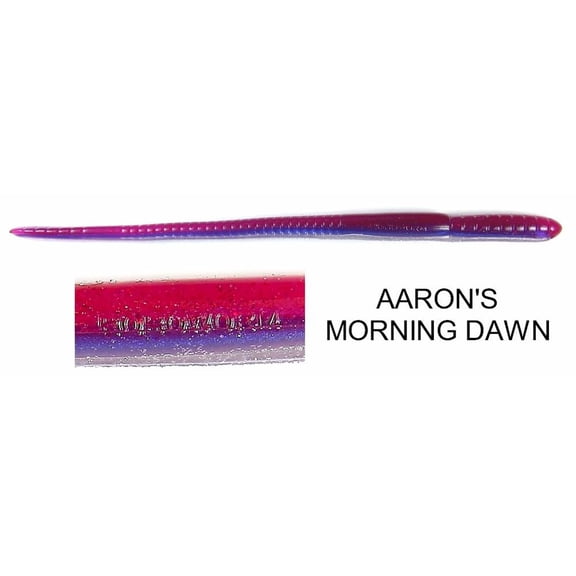 Roboworm Straight Tail Worm7'' Aaron's Morning Dawn 8pk