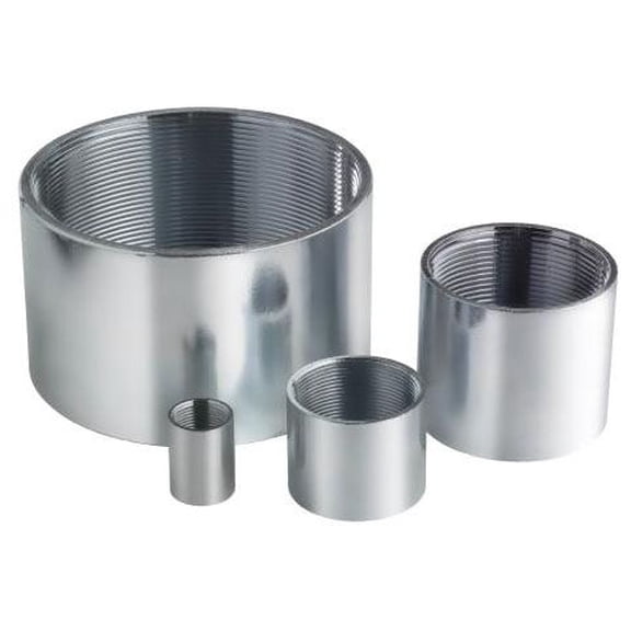 Robroy ALUCPLG-1-1/2, 1-1/2"", Aluminum, Threaded Female, Conduit Coupling, 1 pc