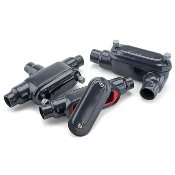 Robroy PRT37SA, 1"", PVC Coated Aluminum, FM 7, T-Type, Rigid Conduit Body, 1pc