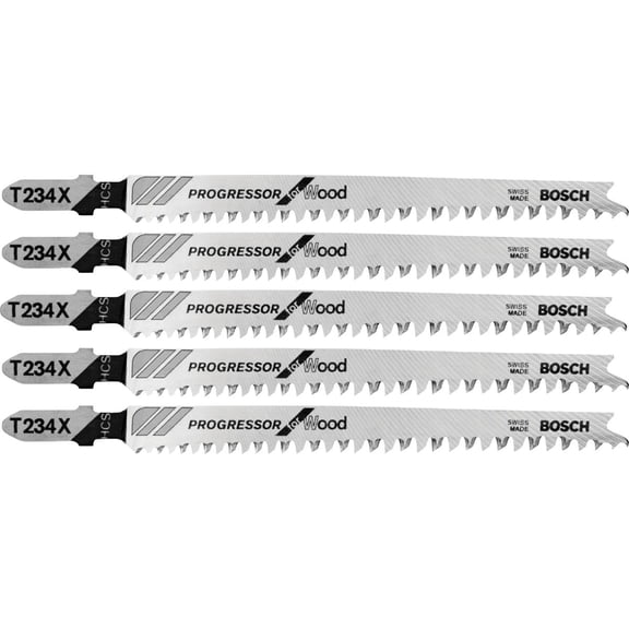 Robt Bosch Tool Corp Accy Bosch T-Shank HCS Jig Saw Blade - Pack of 6