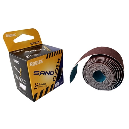 Robtec Sand Cloth, 120 Grit, 1.5" x 2 Yards
