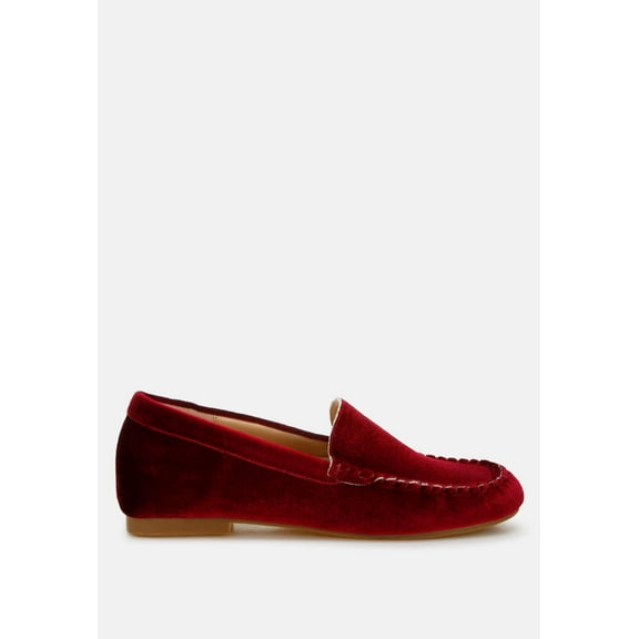 Robua Velvet Flat Loafers