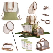 Robud Kids Explorer Kit & Bug Catcher Kit, Educational Kids Camping Gear, Outdoor Adventure Set with Butterfly Net and Bugs Book, Outside Toys for Boys Girls 3-12 Years Old