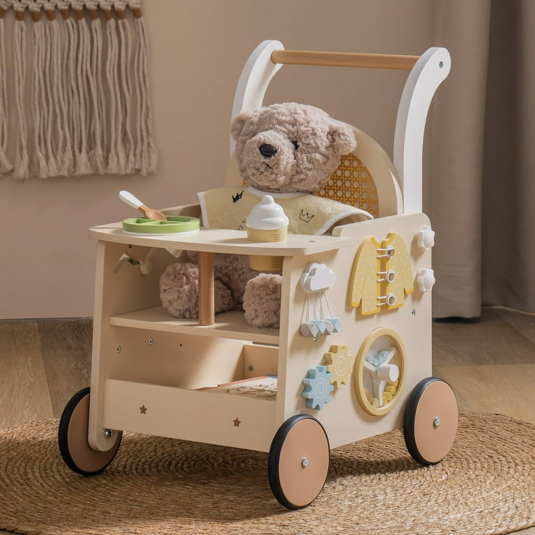 Robud Wooden Baby Walker, Baby Push Walker, Baby Activity Center