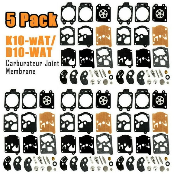Robust 5 Pack Repair Kit Carburetor Diaphragms Designed For K10For Wat And Compatible For Wa/D10For Wat Models