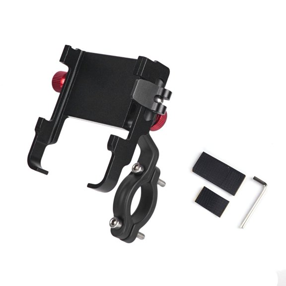 Robust Aluminum Phone Holder for Bikes with 360 Degree Rotation and Secure Fit for 4.7-7.2 Inch Devices