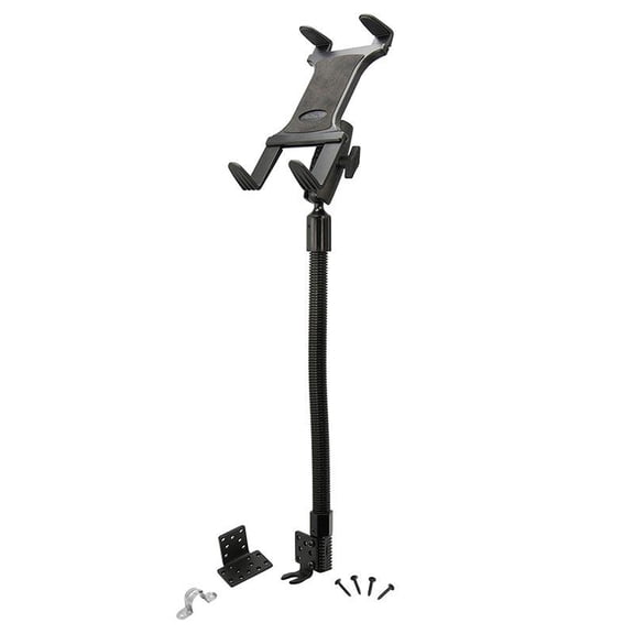 Robust Car or Truck Seat Rail or Floor Slim-Grip Tablet Mount for iPad, Note, and more