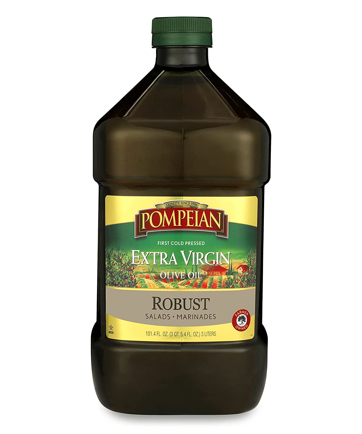 Robust Extra Virgin Olive Oil, First Cold Pressed, FullBodied Flavor