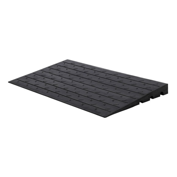 Robust Industrial-Grade Rubber Curb Ramp, Heavy Duty Driveway Ramp for Forklifts, Trucks, Buses, Cars, Wheelchairs, Bikes - Secure, Weather-Resistant, Anti-Slip Surface, Drainage Groove