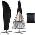 thumbnail image 1 of Robust Patio Umbrella Covers, 420D Oxford Solar Umbrella Full Weather Protection, Easy Installation Windproof Design for 3-3.5m Patio Areas, 1 of 5