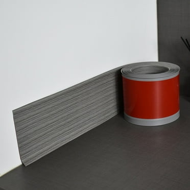 Robust Plastic Skirting Molding for Waterproof Decorative Enhancements Gray