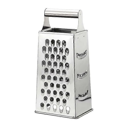 Robust Stainless Steel Cheese Grater, Square Grater