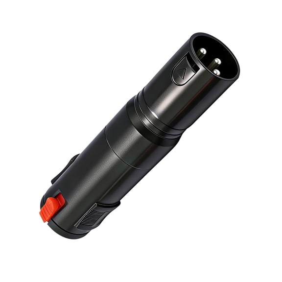 Robusted 6.35mm 1/4Inch Female To 3Pin XLR Male Auditory Adapter For Auditory Equipment Clear Transmission