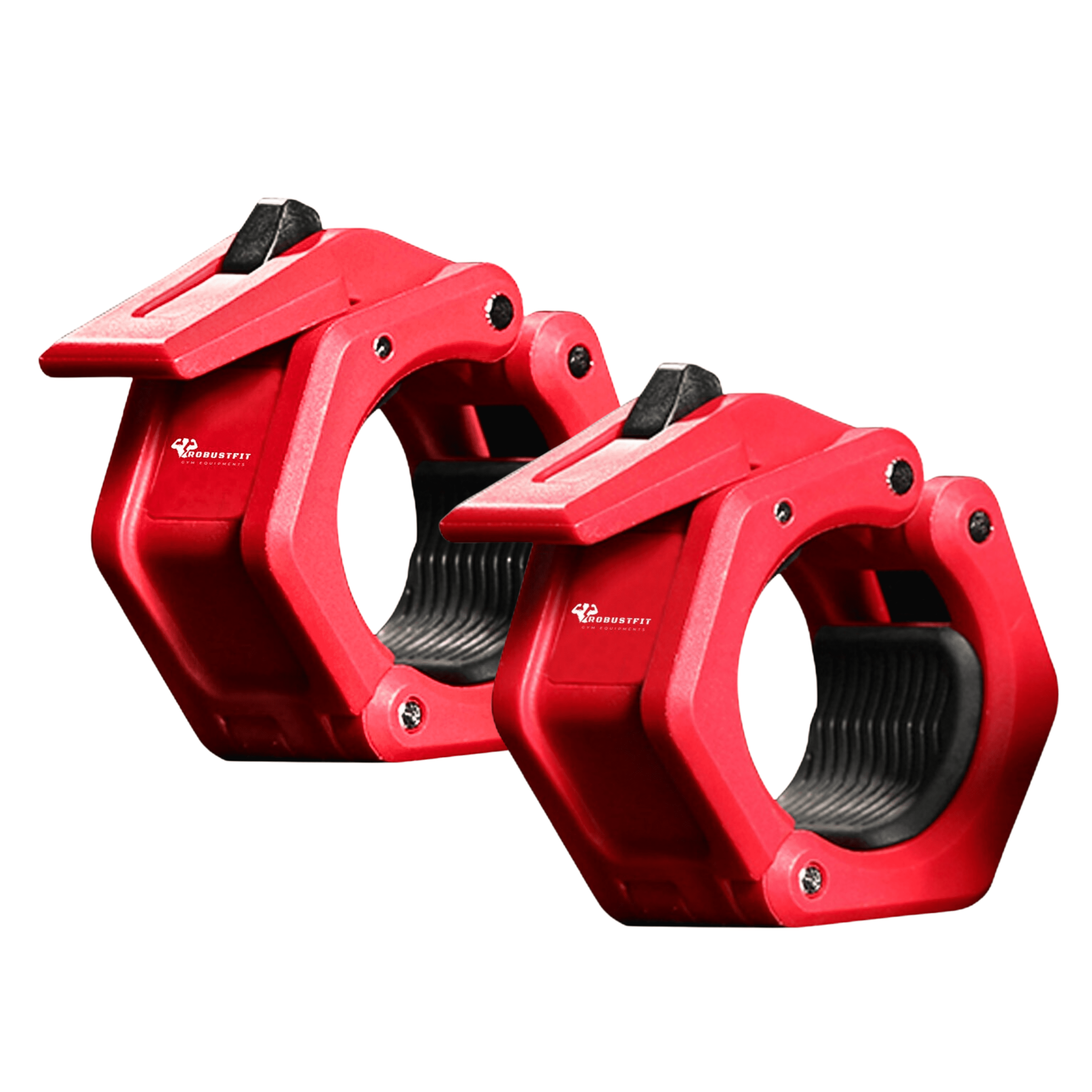 Robustfit 2PCS Olympic Barbell Clamps Bar Clips Quick Release & Lock