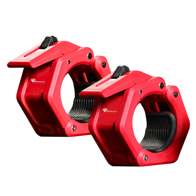 Robustfit 2PCS Olympic Barbell Clamps Bar Clips Quick Release & Lock
