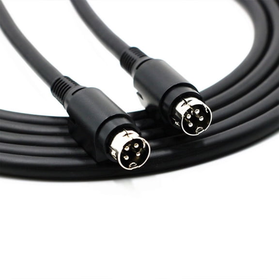 Robusts 4Pin DIN Speakers Cable For R1700BT R1600TIII Speakers AntiInterference Flexible 4Pin DIN Male Connectors Cable