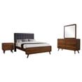 thumbnail image 1 of Robyn 4-piece California King Bedroom Set Dark Walnut, 1 of 17