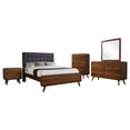 thumbnail image 1 of Robyn 5-piece California King Bedroom Set Dark Walnut, 1 of 20