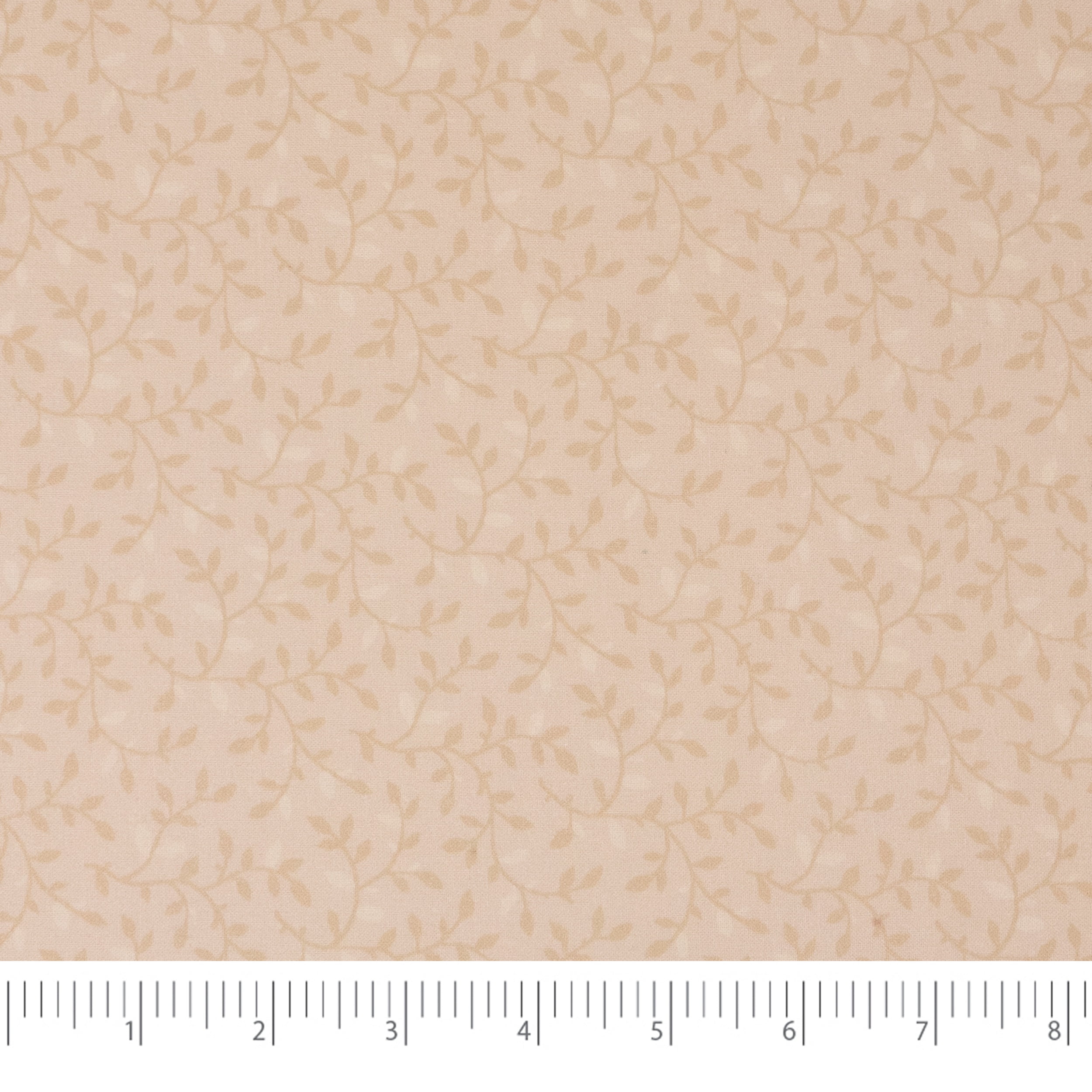 Roc-Lon 100% Cotton, 108" Wide, Quilt Backing, Prints, Leaves Beige, Cut By Yard