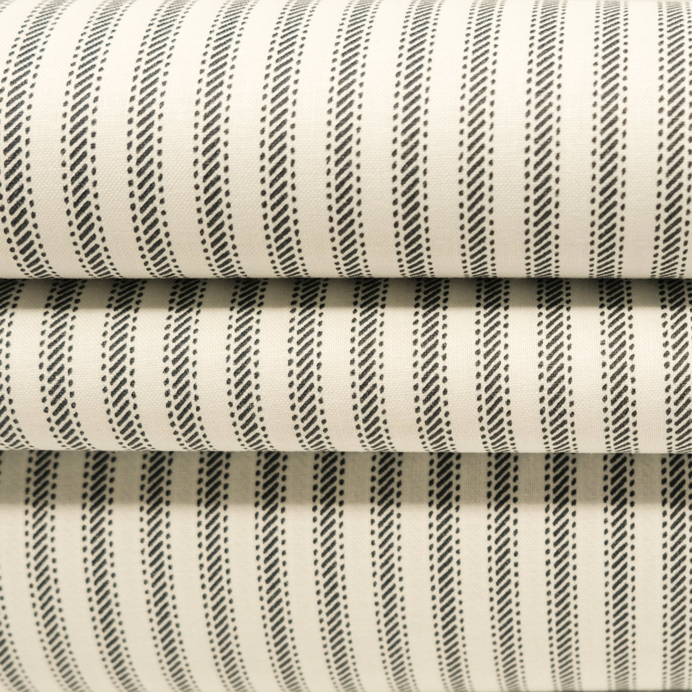 Roc-Lon 45" Navy Stripe Printed Ticking - 5 Yard Cut