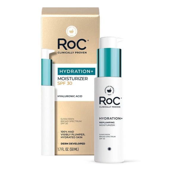 Roc Multi Correxion Hydrate + Plump, Daily Moisturizer with SPF 30, All Skin Types, 1.7 fl oz