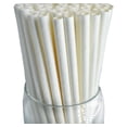thumbnail image 1 of Roc Paper Straws Solid White Paper Drinking Straws 100 Count Box, 1 of 4