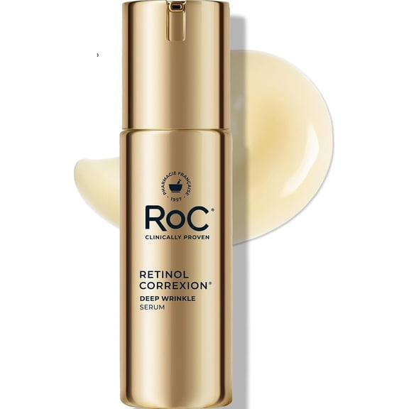 Roc Retinol Correxion Deep Wrinkle Serum, 1 oz, 2 Pack