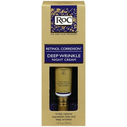 Roc Retinol Correxion Reduces Lines & Deep Wrinkles Night Cream, 1oz