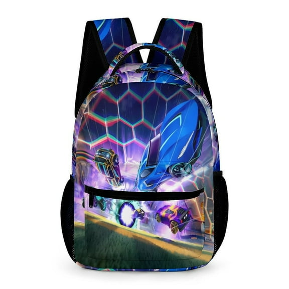 Roc-ket Car League Backpack Fashion Laptop Backpacks Lightweight Daypack Casual Unisex Sports Travel Bag