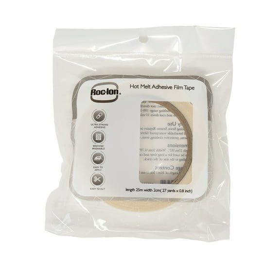 Roc-lon 1 Roll Iron on Hot Melt Tape Seam Sealer Repair Adhesive Fusible Tape, Waterproof Iron on Hot Melt Seam Sealing Tape, 27 Yards Length x 0.8 Inch Wide